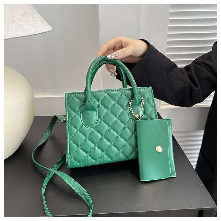 SQUARE PATTERNED SLING BAG