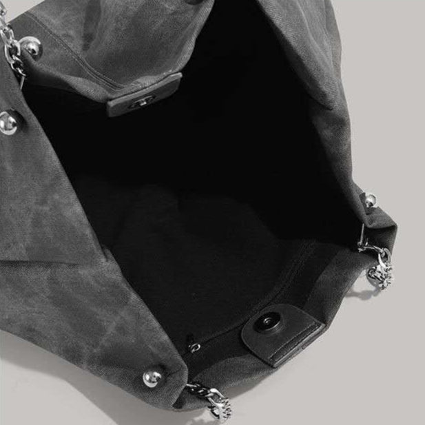 SPLASHED GRAY LARGE CAPACITY TOTE BAG