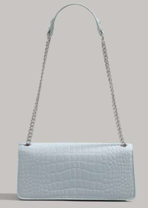 CROCODILE PATTERN SMALL SQUARE BAG
