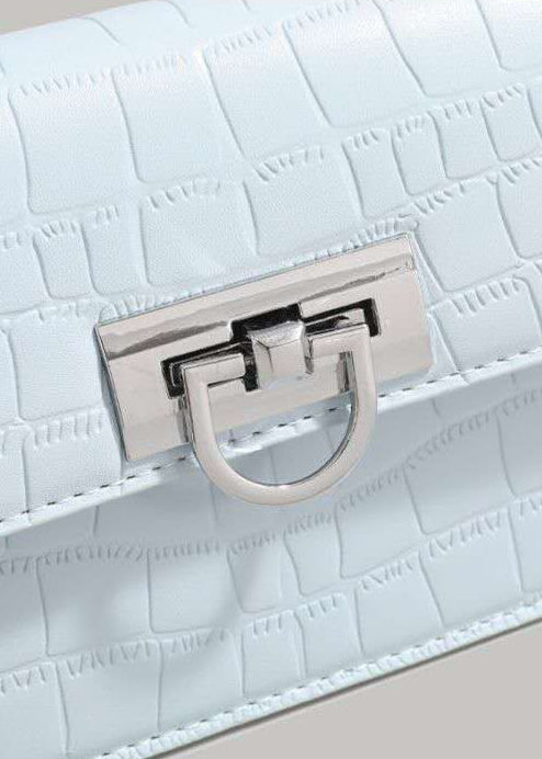 CROCODILE PATTERN SMALL SQUARE BAG