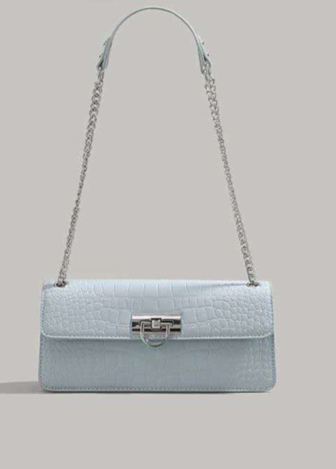 CROCODILE PATTERN SMALL SQUARE BAG