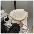 ELEGANT PEARL CHAIN SHELL BAG