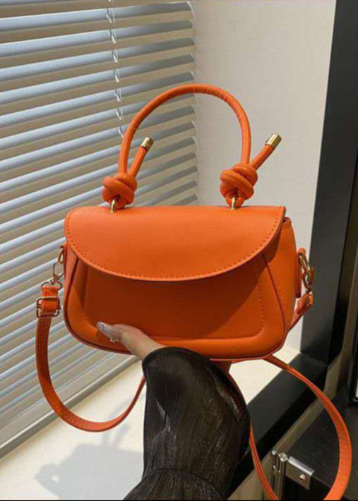TEXTURED SOLID COLOUR ONE-SHOULDER CROSSBODY BAG