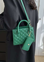 SQUARE PATTERNED SLING BAG