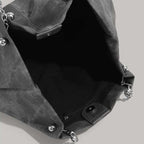 SPLASHED GRAY LARGE CAPACITY TOTE BAG