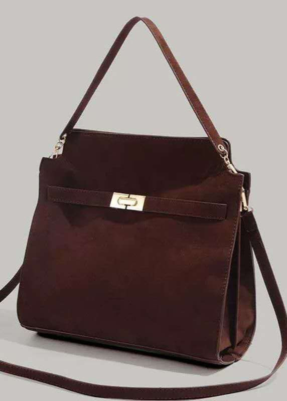 LARGE CAPACITY SUEDE KELLY TOTE BAG